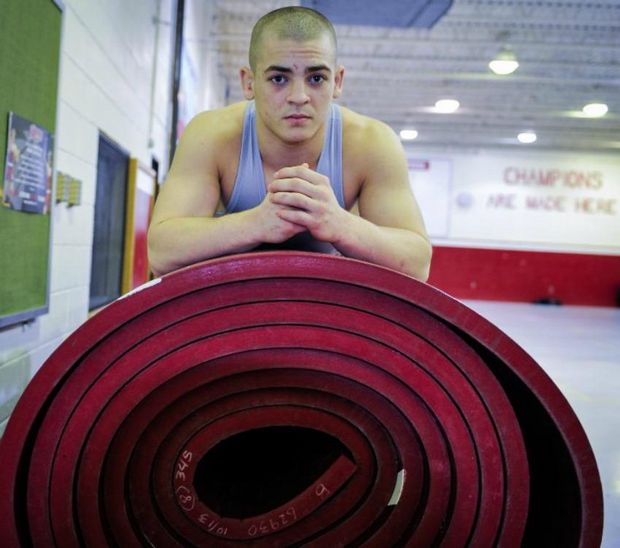 Brett Donner of Wall, trains at The Manasquan Underground Strength Gym, is awarded The Star Ledger Wrestler of the Year